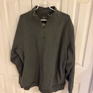 L.L. Bean Men's Charcoal Zip-Up Sweater